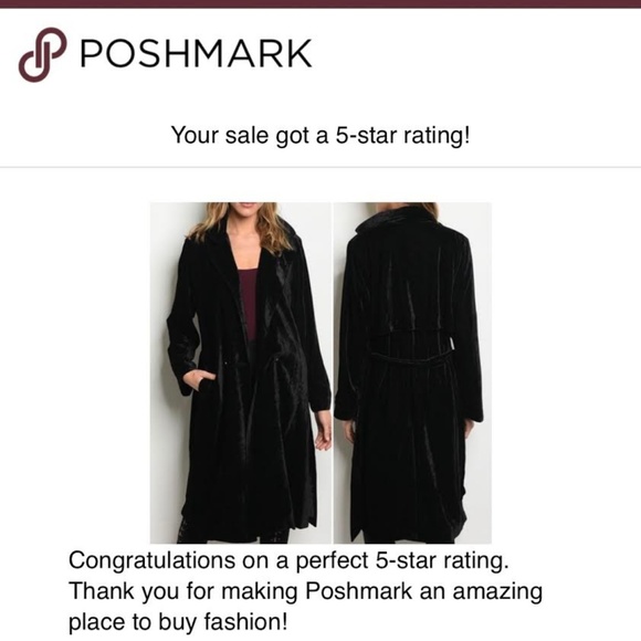 Last 1! VELVET TRENCH COAT - Picture 4 of 5